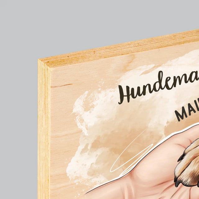 Avatar Creator: Hundemama - Druck Auf Holz