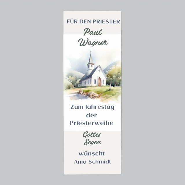 Name Und Unterschrift: Zum Jahrestag Der Priesterweihe - Kühlschrankmagnet