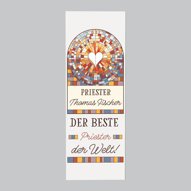 Name Und Unterschrift: Der Beste Priester Der Welt - Kühlschrankmagnet