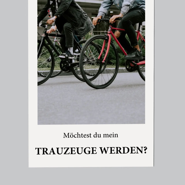 Foto Und Unterschrift: Our Wedding Trauzeuge  - Kühlschrankmagnet