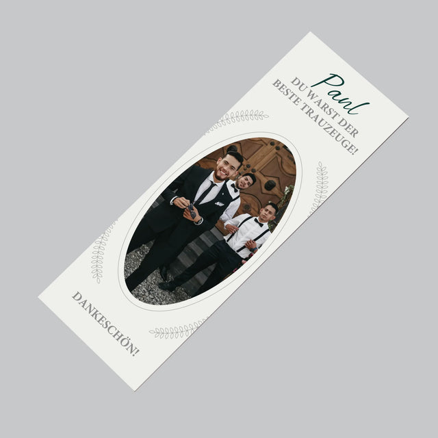 Foto Und Unterschrift: Du Warst Der Beste Trauzeuge - Kühlschrankmagnet