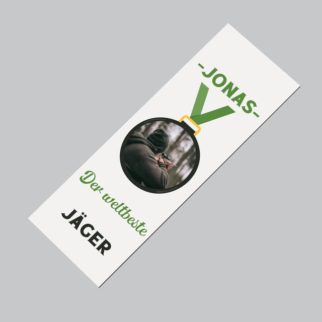 Foto Und Unterschrift: Der Weltbeste Jäger - Kühlschrankmagnet