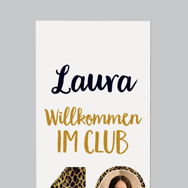 Foto Und Unterschrift: Willkommen Im Club Der 40-Jährigen - Kühlschrankmagnet