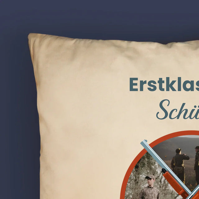 Fotocollage: Erstklassiger Schütze - Kissen