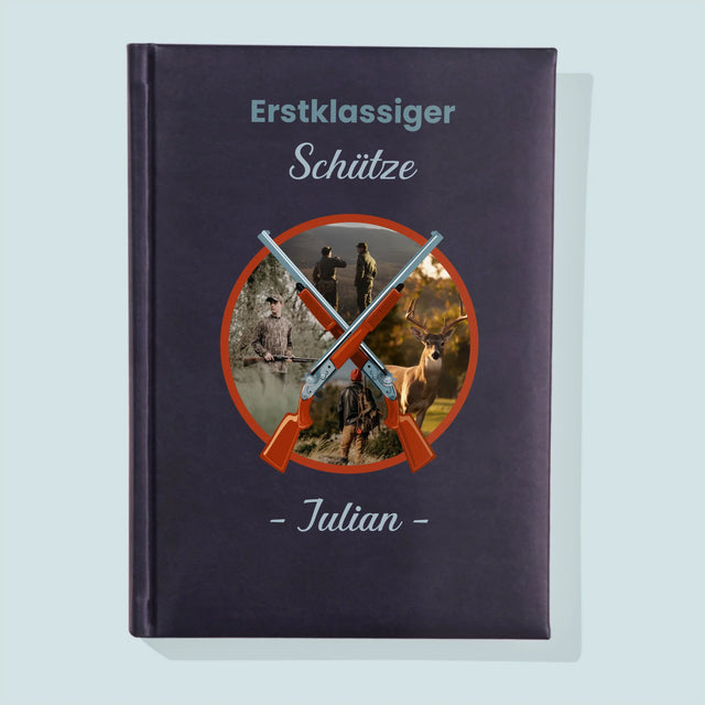 Fotocollage: Erstklassiger Schütze - Notizbuch