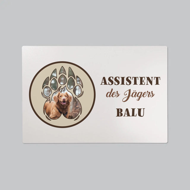 Form-Collage: Assistent Des Jägers - Schreibtischunterlage