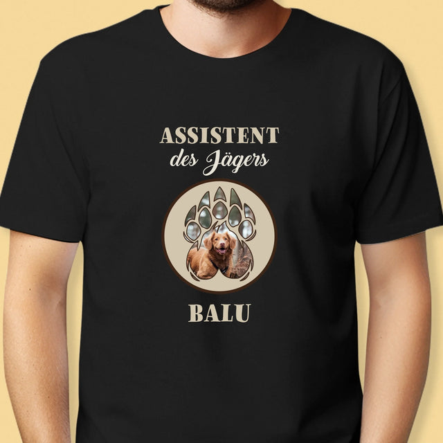 Form-Collage: Assistent Des Jägers - T-Shirt Für Herren