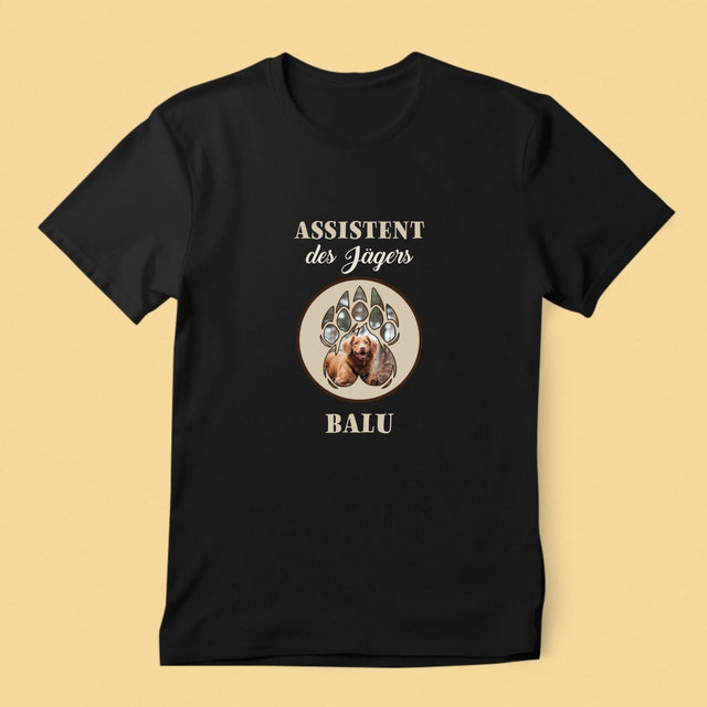 Form-Collage: Assistent Des Jägers - T-Shirt Für Herren