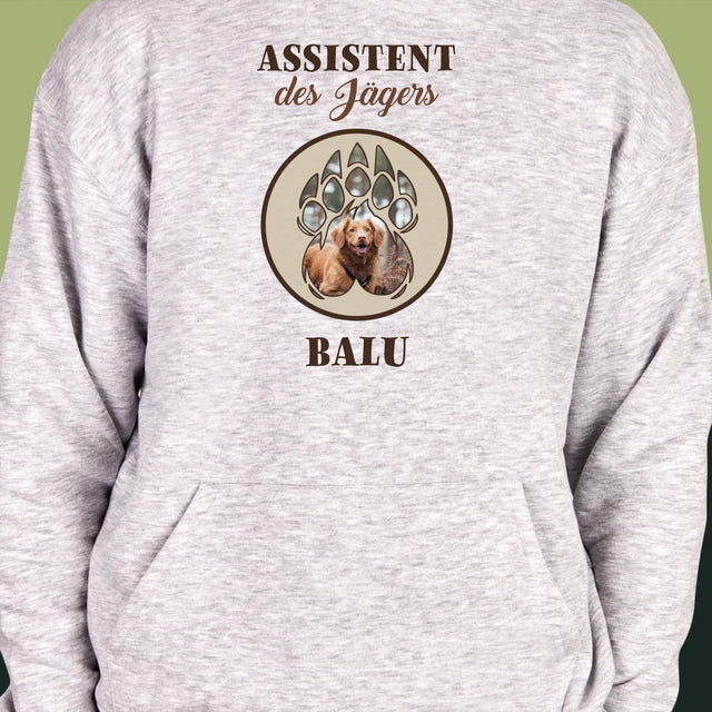 Form-Collage: Assistent Des Jägers - Kapuzenpullover Für Herren