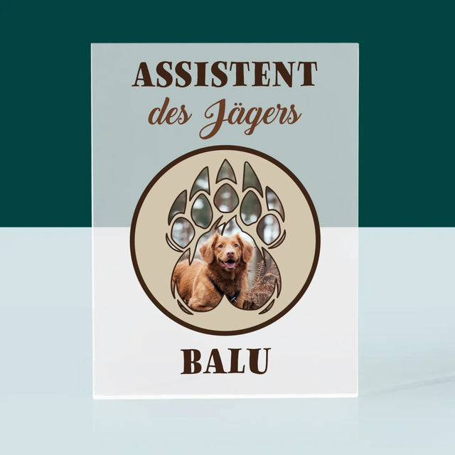 Form-Collage: Assistent Des Jägers - Druck Auf Acrylglas