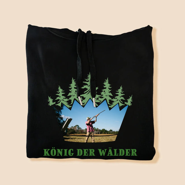 Form-Collage: König Der Wälder - Kapuzenpullover Für Herren