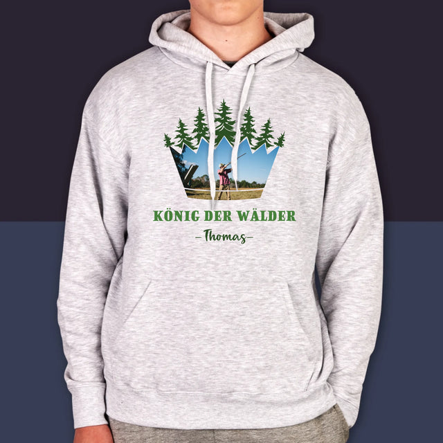 Form-Collage: König Der Wälder - Kapuzenpullover Für Herren