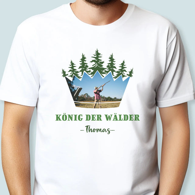 Form-Collage: König Der Wälder - T-Shirt Für Herren