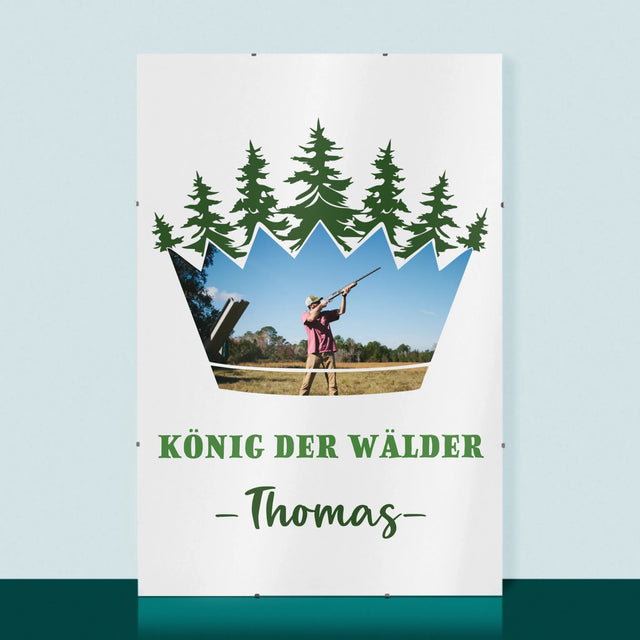 Form-Collage: König Der Wälder - Poster