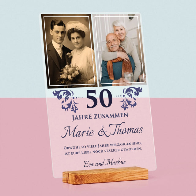 Fotocollage: Gemeinsame Jahre - Druck Auf Acrylglas