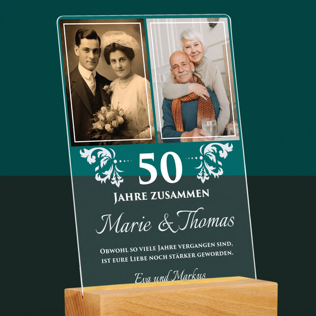 Fotocollage: Gemeinsame Jahre - Druck Auf Acrylglas