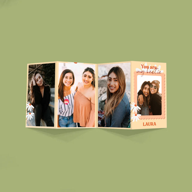 Fotocollage: Besties - Fotos, Harmonikaartig Gefaltet