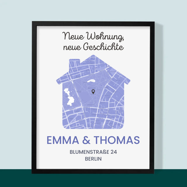 Ihr Standort: Ihr Standort: Neue Wohnung - Druck Mit Rahmen 30X40