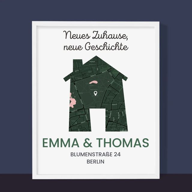 Ihr Standort: Ihr Standort: Neues Zuhause - Druck Mit Rahmen 30X40