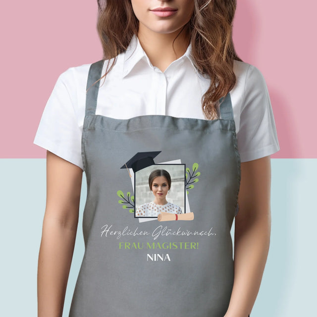 Foto Und Unterschrift: Herzlichen Glückwunsch - Schürze