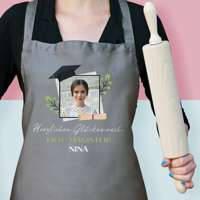 Foto Und Unterschrift: Herzlichen Glückwunsch - Schürze