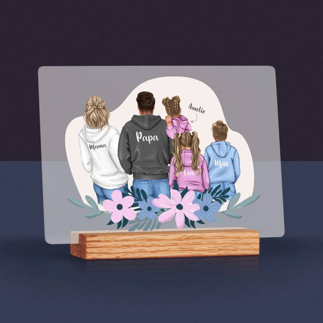 Avatar Creator: Familie Mit Kindern - Druck Auf Acrylglas