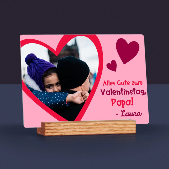 Foto Und Unterschrift: Ein Valentinsgruß Für Papa - Druck Auf Acrylglas