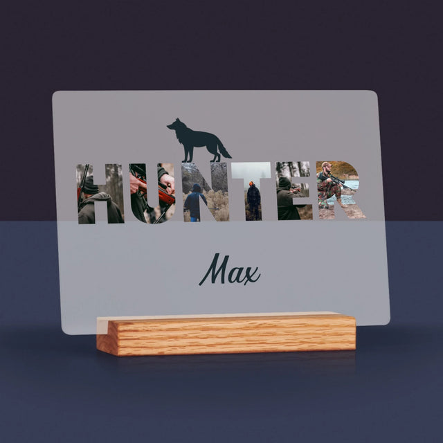 Buchstaben-Collage: Hunter - Druck Auf Acrylglas