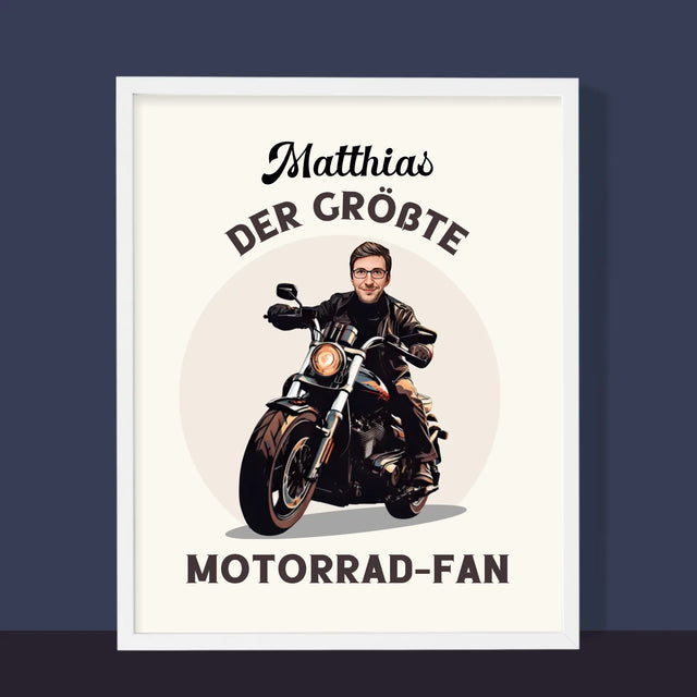 Ihr Avatar: Motorrad-Fan - Druck Mit Rahmen 30X40