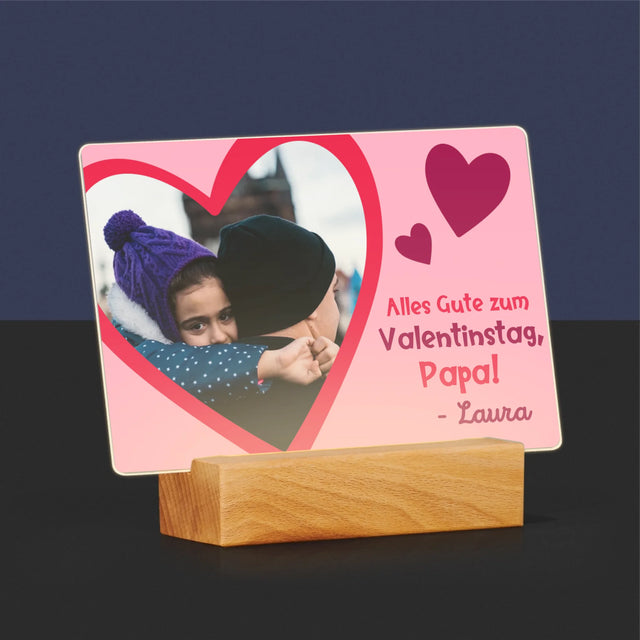 Foto Und Unterschrift: Ein Valentinsgruß Für Papa - Druck Auf Acrylglas