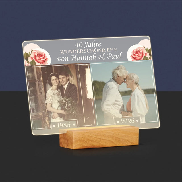 Fotocollage: Gemeinsame Jahre - Druck Auf Acrylglas