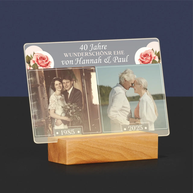 Fotocollage: Gemeinsame Jahre - Druck Auf Acrylglas