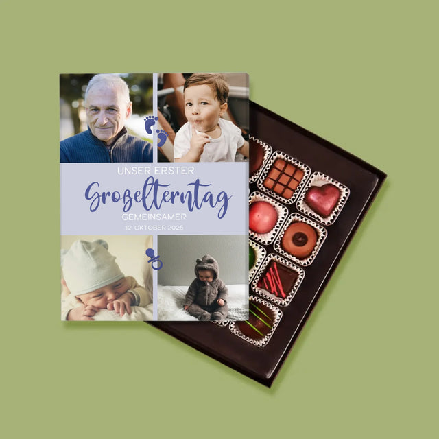 Fotocollage: Erster Gemeinsamer Großelterntag - Pralinen