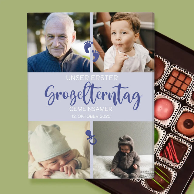 Fotocollage: Erster Gemeinsamer Großelterntag - Pralinen