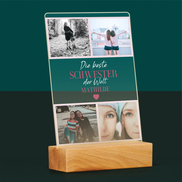 Fotocollage: Beste Schwester Der Welt - Druck Auf Acrylglas