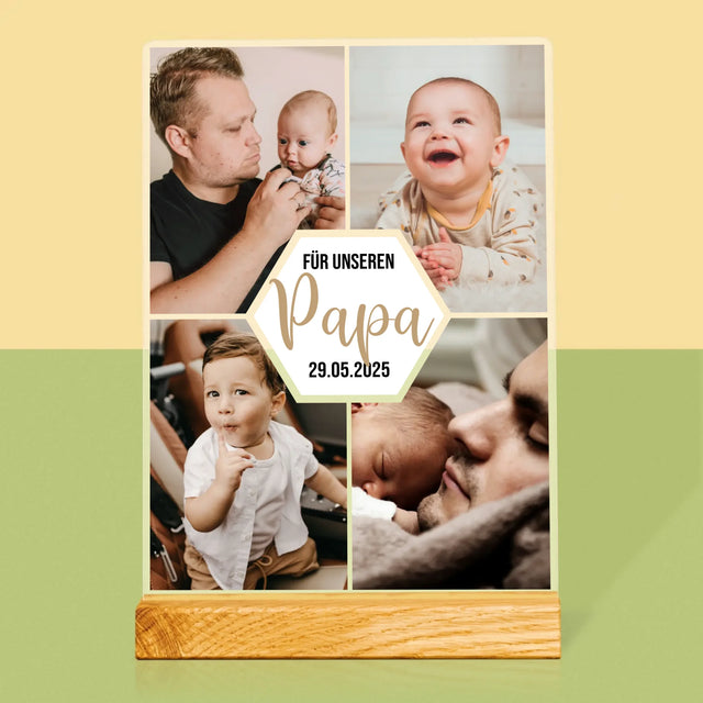Fotocollage: Für Unseren Papa - Druck Auf Acrylglas