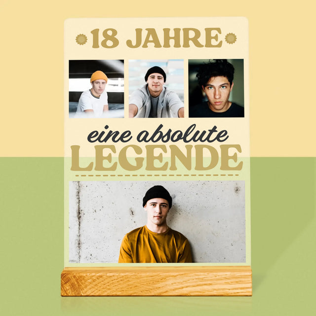 Fotocollage: 18 Jahre Als Legende - Druck Auf Acrylglas