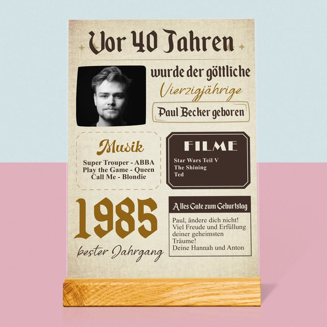 Magazin-Cover: Vor 40 Jahren - Druck Auf Acrylglas