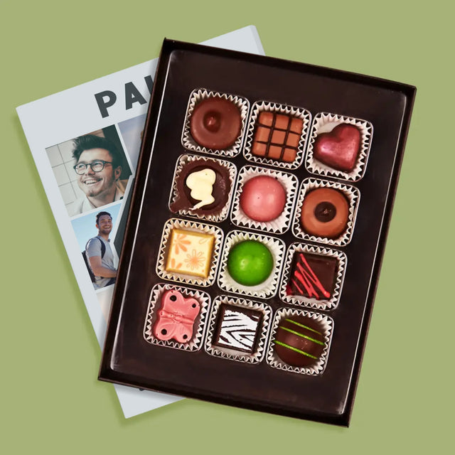 Fotocollage: 40 Jahre - Pralinen
