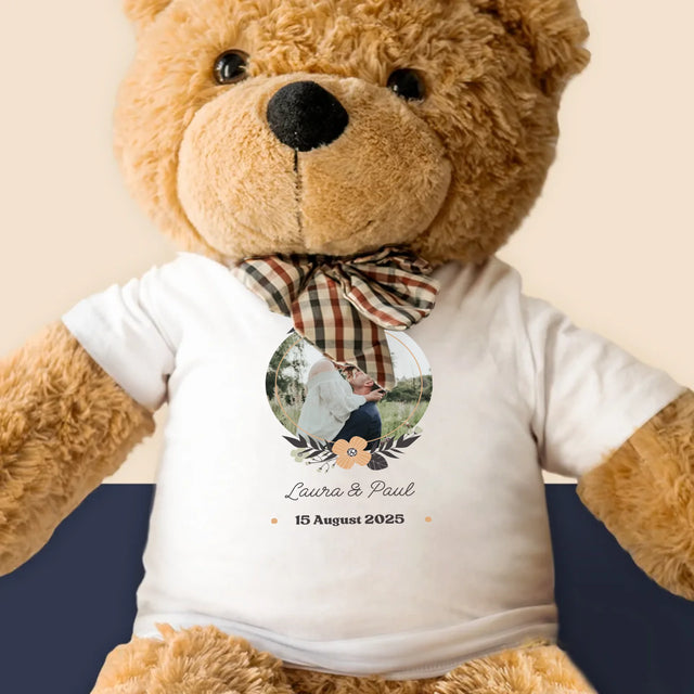Foto Und Unterschrift: Verliebte - Teddybär 90 Cm