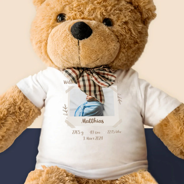 Geburtsdatum: Geburtsdatum Blätter - Teddybär 90 Cm