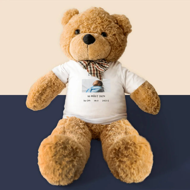 Geburtsdatum: Geburtsdatum Junge - Teddybär 90 Cm