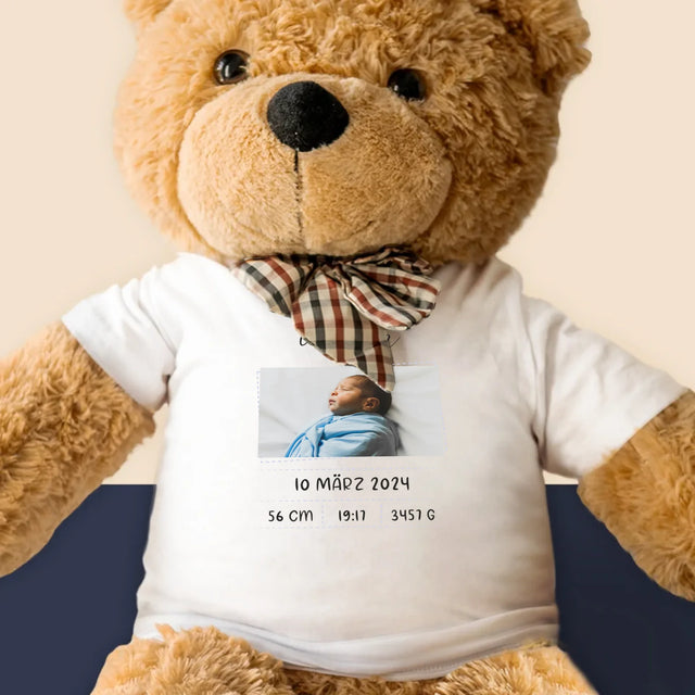 Geburtsdatum: Geburtsdatum Junge - Teddybär 90 Cm