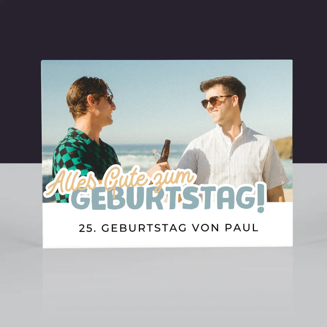 Foto Und Unterschrift: 25. Geburtstag Alles Gute Zum Geburtstag - Acrylblock