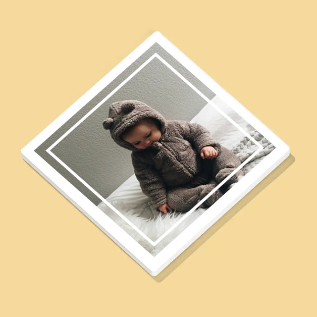 Fotocollage: Das Ist Unser Erster Großelterntag. - Tassenuntersetzer