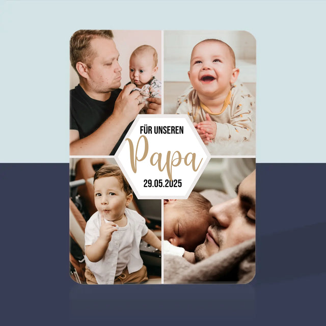 Fotocollage: Für Unseren Papa - Spielkarten