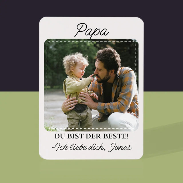 Foto Und Unterschrift: Der Beste Papa - Spielkarten