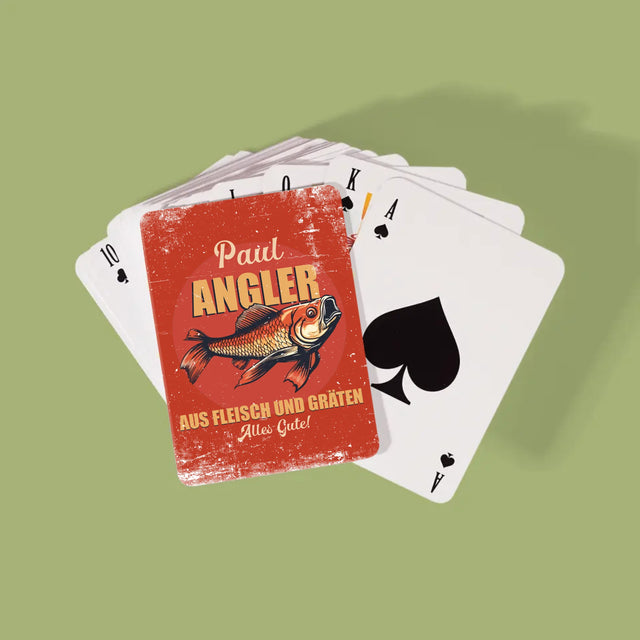 Name Und Unterschrift: Ein Angler Aus Fleisch Und Gräten - Spielkarten