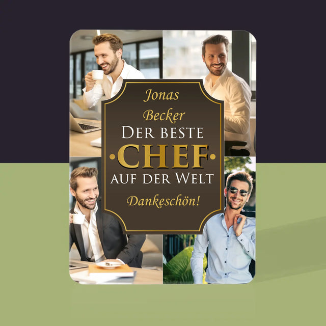Fotocollage: Der Beste Chef Der Welt  - Spielkarten