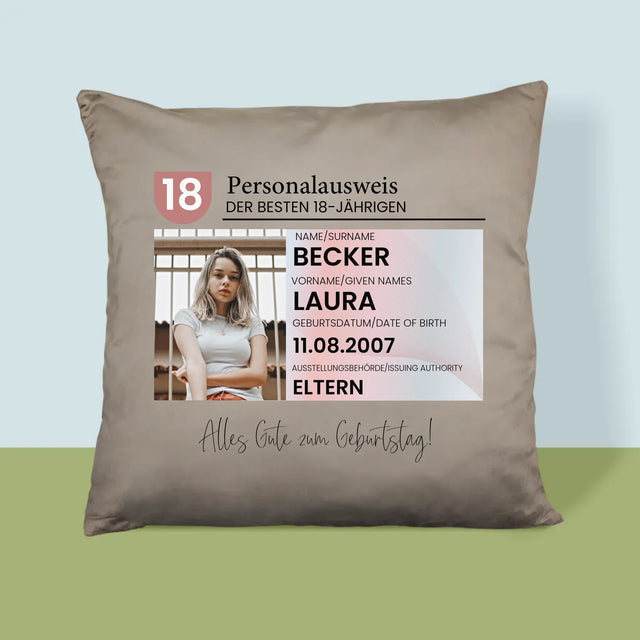 Foto Und Unterschrift: Personalausweis - Kissen